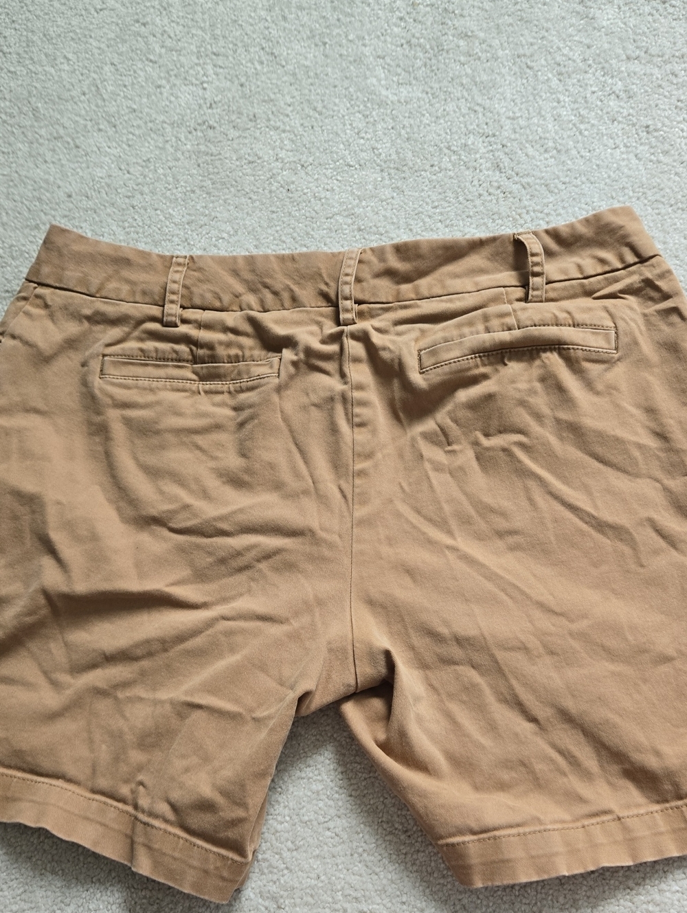 Lands' End Tan Bermuda Shorts, 8P - Picture 4 of 4